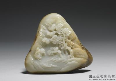 图片[2]-Jade carving in the shape of a mountain with figure of a returning cow-herd, Qing dynasty (1644-1911)-China Archive